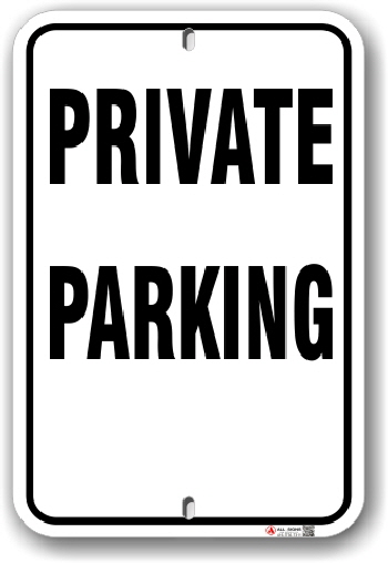 1pp003 private parking only parking sign made by all sign
