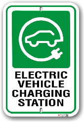 EV002 Electric vehicle parking only sign made by all signs co toronto