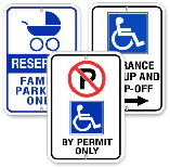 Handicap Reserved Parking Signs