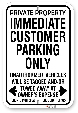 1cp103 immediate customer parking sign with toronto municipal code 915 