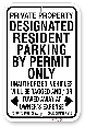 1drpp1 designated resident parking by permit only with toronto municipal code chapter 915 sign 