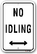 1ni001 no idling parking sign made by all sign