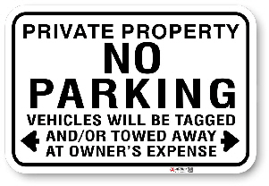 1np0011 no parking sign - toronto municipal code chapter 915 by all signs co