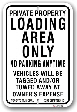 1nplz3 no parking loading area only sign with toronto municipal code chapter 915 by all signs co