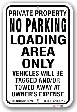 1nplz4 no parking loading area only sign with toronto municipal code chapter 915 by all signs co