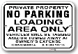 1nplz5 no parking loading area only sign horizontal with toronto municipal code chapter 915 by all signs co