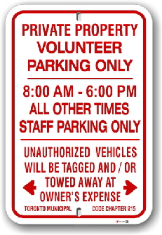 1npv01 volunteer parking only with time limits and unauthorized vehicles will be tagged and towed away