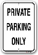 1pp002 private parking only parking sign made by Parking Sign Express