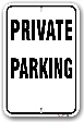 1pp003 private parking only parking sign made by Parking Sign Express