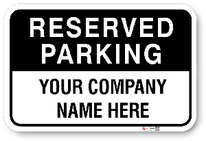 1rppa5 custom reserved parking sign with black top back ground made by all signs co. 1rppa5 custom reserved parking sign with black top back ground made by all signs co.