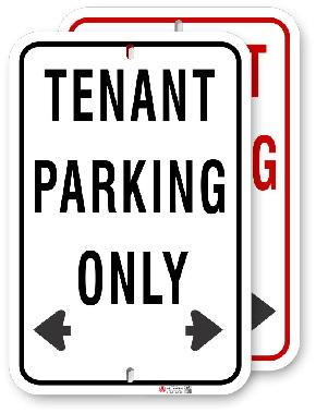 1tp001 basic tenant parking only sign