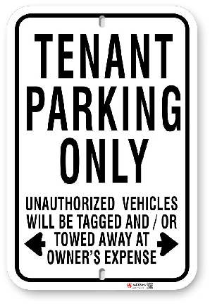 1tp003 tenant parking only sign made by all signs co