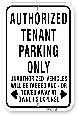 1tp006 tenant parking only sign