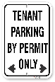 1tp008 basic tenant parking by permit only sign 