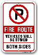 2fr010 fire route sign for the township of uxbridge by-law 2013-184