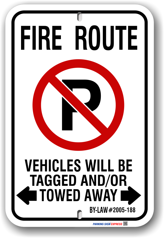2mfr01 city of markham fire route sign by-law 2005-188