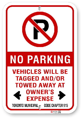2np001 no parking with red circle p code 915