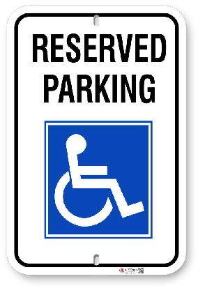 2rh0r1 handicap reserved parking sign made by all signs co