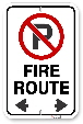 2RF01 City of Brampton Fire Route sign 
