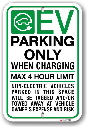 ev001 electric vehicle parking only sign made by all signs co toronto