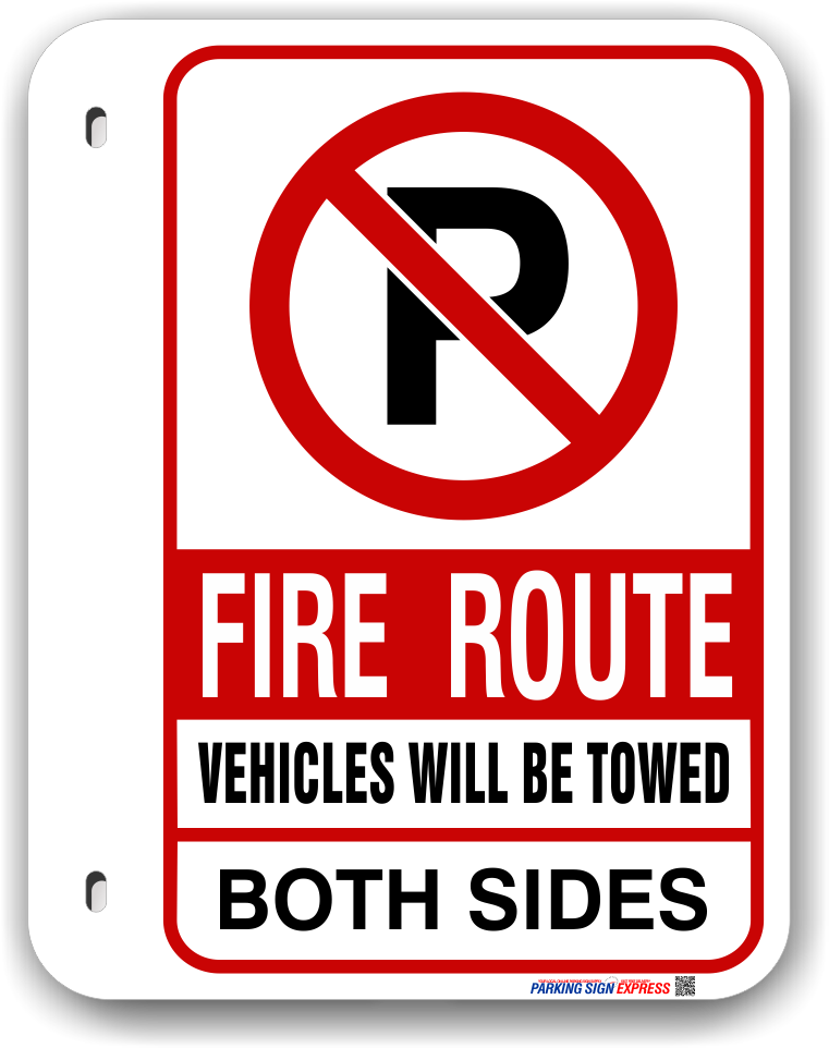 fr-7 fire route sign