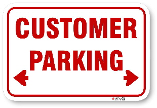 rcp001 customer parking sign made by all signs co